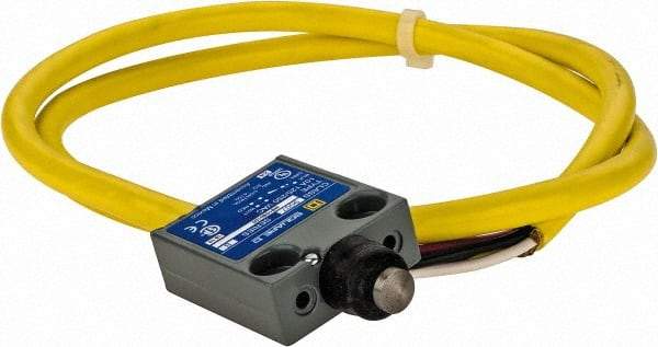 Square D - SPDT, NC/NO, Multiple VDC Levels, Prewired Terminal, Booted Plunger Actuator, General Purpose Limit Switch - 1, 2, 4, 6, 6P NEMA Rating, IP67 IPR Rating, 80 Ounce Operating Force - A1 Tooling