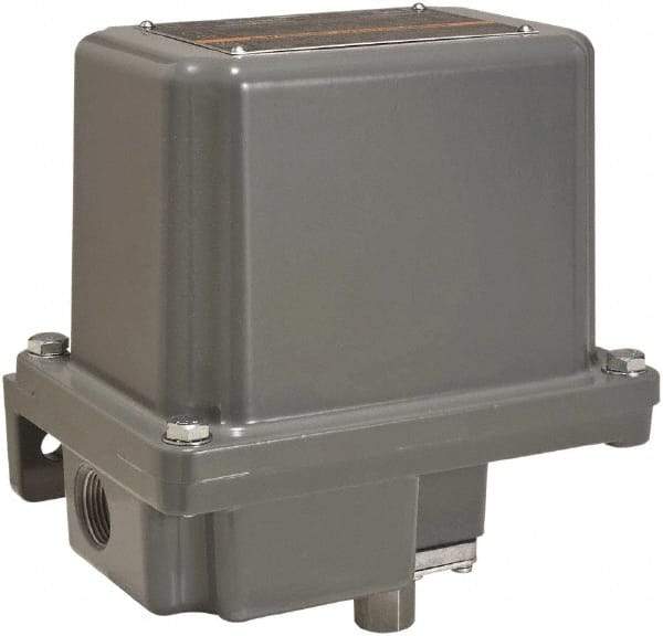 Square D - 7 and 9 NEMA Rated, SPDT, 20 to 1,000 psi, Electromechanical Pressure and Level Switch - Adjustable Pressure, 120 VAC at 6 Amp, 125 VDC at 0.22 Amp, 240 VAC at 3 Amp, 250 VDC at 0.27 Amp, 1/4 Inch Connector, Screw Terminal, For Use with 9012G - A1 Tooling