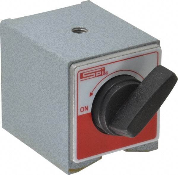 SPI - 2-1/4" Long x 2" Wide x 2-1/8" High Magnetic Indicator Base with On/Off Switch - 160 Lb Magnetic Pull - A1 Tooling