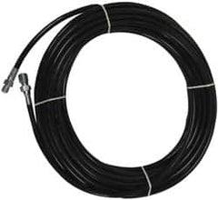 Value Collection - 1/8" ID x 0.3333" OD, 4,800 Working psi, Black Thermoplastic Polyurethane Sewer Hose - 100' Long, -40 to 160°F - A1 Tooling