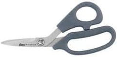 Clauss - 2" LOC, 7" OAL Titanium Shears - Ambidextrous, Offset Handle, For General Purpose Use - A1 Tooling