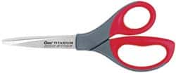 Clauss - 3-1/2" LOC, 8" OAL Titanium Shears - Right Hand, Straight Handle, For General Purpose Use - A1 Tooling