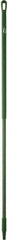 Vikan - 59 x 1-1/4" Fiberglass Squeegee Handle - European Threaded Connection, Green - A1 Tooling