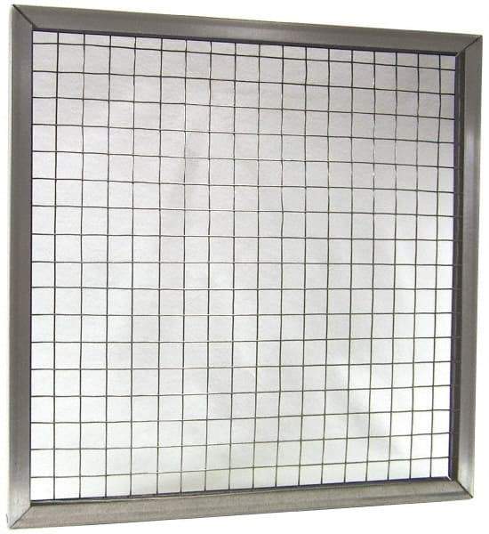 Made in USA - Galvanized Steel Wire Air Filter Frame - 16" Noml Height x 1" Noml Depth x 20" Noml Width, For Use with Filter Pads - A1 Tooling