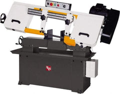 Rong Fu - 5 x 16" Max Capacity, Manual Step Pulley Horizontal Bandsaw - 114, 196, 288 & 377 SFPM Blade Speed, 110 Volts, 45°, 1.5 hp, 1 Phase - A1 Tooling