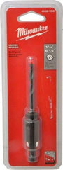 Milwaukee Tool - 1-1/4 to 6" Tool Diam Compatibility, Straight Shank, Steel Integral Pilot Drill, Hole Cutting Tool Arbor - 3/8" Min Chuck, Threaded Shank Attachment, For Hole Saws - A1 Tooling