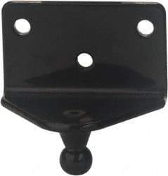 Value Collection - 1.41" Deep x 2" Wide x 0.98" High Black Powdercoat Angle Bracket - For Hydraulic Dampers & Gas Springs - A1 Tooling