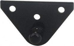 Value Collection - 0.56" Deep x 2.25" Wide x 1" High Black Powdercoat Flat Brackets - For Hydraulic Dampers & Gas Springs - A1 Tooling