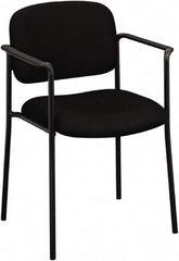 Basyx - Fabric Black Stacking Chair - Black Frame, 23-1/4" Wide x 21" Deep x 32-3/4" High - A1 Tooling