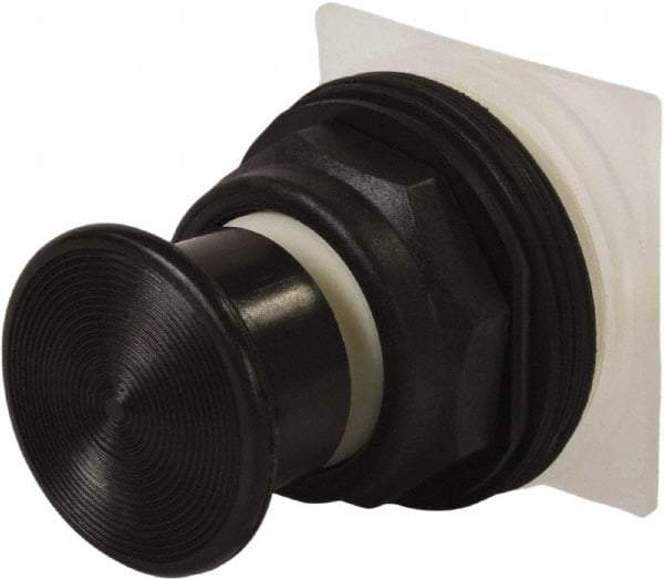 Schneider Electric - 30mm Mount Hole, Extended Straight, Pushbutton Switch Only - Black Pushbutton, Momentary (MO) - A1 Tooling