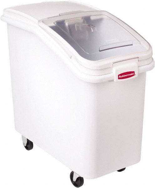 Rubbermaid - Rectangular, White Polypropylene Food Bin - 28" High x 15-1/2" Wide x 29-1/2" Long - A1 Tooling