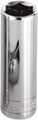 SK - 5/32", 1/4" Drive, Deep Hand Socket - 6 Points, Steel, Chrome Finish - A1 Tooling