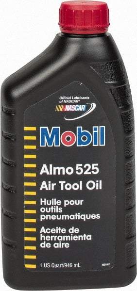 Mobil - Bottle, ISO 46, Air Tool Oil - 46 Viscosity (cSt) at 40°C, 7.3 Viscosity (cSt) at 100°C, Series Almo 525 - A1 Tooling