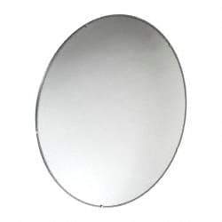 PRO-SAFE - Indoor Round Convex Safety, Traffic & Inspection Mirrors - Acrylic Lens, Laminated Hardboard Backing, 26" Diam x 2-1/2" High, 28' Max Covered Distance - A1 Tooling