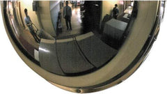 PRO-SAFE - Indoor & Outdoor Half Dome Dome Safety, Traffic & Inspection Mirrors - Acrylic Lens, Fiberboard Backing, 32" Diam x 13-7/8" High, 34' Max Covered Distance - A1 Tooling