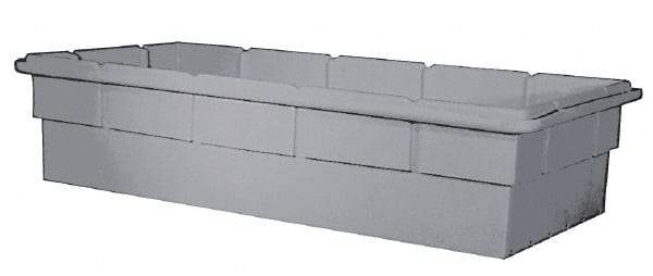 Bayhead Products - Gray Polyethylene Tote Container - Nesting, 48-1/2" Long x 23" Wide x 13-1/2" High - A1 Tooling