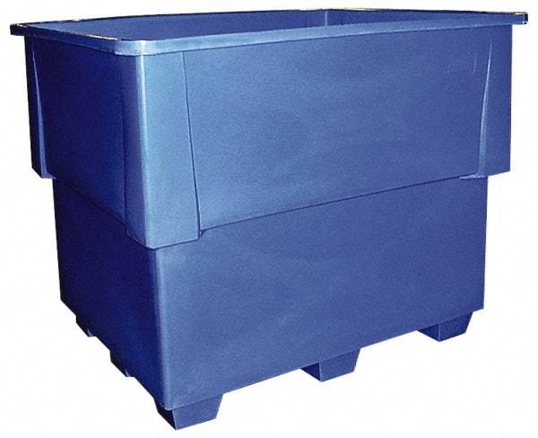 Bayhead Products - 52" Long x 42" Wide x 42" High Polyethylene Pallet Bulk Container Stackable, 4-Way Fork Entry - 1,000 Lb. Load Capacity - A1 Tooling