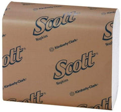 Scott - 10,000 Piece, 7" Long x 13-1/2" Wide, Tall Folded Dispenser Snack Paper Napkins - 1 Ply, White - A1 Tooling