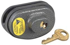 Master Lock - 2" Shackle Clearance, Keyed Different Padlock - 9/32" Shackle Diam, Steel & Zinc Body - A1 Tooling