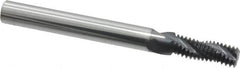 Scientific Cutting Tools - 5/16-24 UNF, 0.235" Cutting Diam, 3 Flute, Solid Carbide Helical Flute Thread Mill - Internal/External Thread, 0.684" LOC, 2-1/2" OAL, 1/4" Shank Diam - A1 Tooling