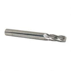 Scientific Cutting Tools - 7/16-20 UNF, 0.345" Cutting Diam, 4 Flute, Solid Carbide Helical Flute Thread Mill - Internal/External Thread, 0.82" LOC, 3-1/2" OAL, 3/8" Shank Diam - A1 Tooling