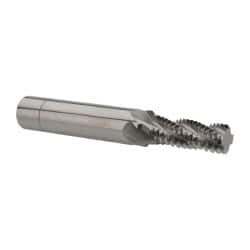 Scientific Cutting Tools - 1/2-13 UNC, 0.4" Cutting Diam, 4 Flute, Solid Carbide Helical Flute Thread Mill - Internal/External Thread, 1.108" LOC, 3-1/2" OAL, 1/2" Shank Diam - A1 Tooling