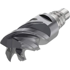 Corner Radius & Corner Chamfer End Mill Heads; Mill Diameter (mm): 12.00; Mill Diameter (Decimal Inch): 0.4724; Length of Cut (mm): 14.4000; Connection Type: E12; Overall Length (mm): 35.9000; Centercutting: Yes; Corner Radius (mm): 2.00; Minimum Helix An