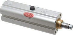 De-Sta-Co - 22 Lb Clamping Force, Adjustable (Right, Left, Straight) Swing, 21mm Total Stroke, Single-Acting Pneumatic Swing Clamp - M5 Port, 105.41mm Body Length x 20.07mm Body Width, 4.9 cm3 (Clamp), 6.6 cm3 (Unclamp), 145 Max psi - A1 Tooling