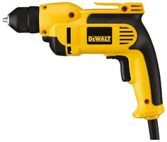 DeWALT - 3/8" Keyless Chuck, 2,500 RPM, Pistol Grip Handle Electric Drill - 8 Amps, Reversible - A1 Tooling