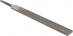 Value Collection - 6" Long, Second Cut, Hand American-Pattern File - Double Cut, 5/32" Overall Thickness, Tang - A1 Tooling