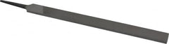 Value Collection - 10" Long, Smooth Cut, Hand American-Pattern File - Double Cut, 1/4" Overall Thickness, Tang - A1 Tooling