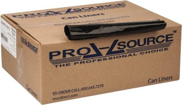 PRO-SOURCE - 1.5 mil Thick, Heavy-Duty Trash Bags - 43" Wide x 47" High, Black - A1 Tooling