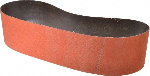 3M - 5-3/8" Wide x 11-5/8" OAL, 80 Grit, Ceramic Abrasive Belt - Ceramic, Medium, Coated, Y Weighted Cloth Backing, Wet/Dry, Series 777F - A1 Tooling