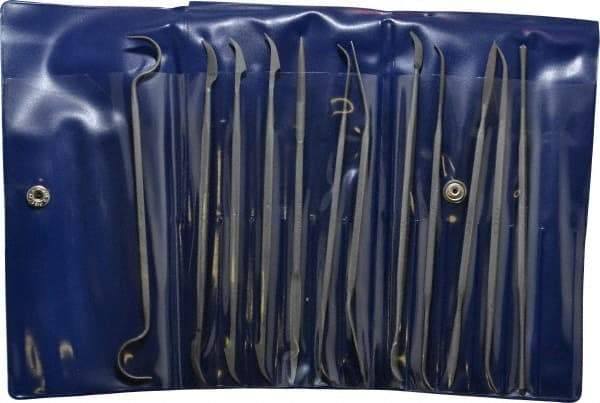 Grobet - 12 Piece Swiss Pattern File Set - 6" Long, 0 Coarseness, Die Sinker's Handle - A1 Tooling