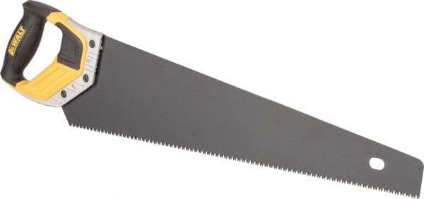 DeWALT - 20" Steel Blade Handsaw - Aluminum, ABS, TPR Handle, Cushion Grip, 25-13/32" OAL - A1 Tooling