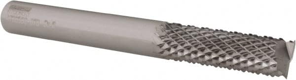 Seco - 8mm Diam, End Mill End, Solid Carbide Diamond Pattern Router Bit - Right Hand Cut, 2-61/64" OAL, Use on Composites - A1 Tooling