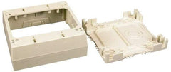 Wiremold - 4-3/4 Inch Long x 4-7/8 Inch Wide x 2-3/4 Inch High, Rectangular Raceway Box - Ivory, For Use with Wiremold 2300 Series Raceways - A1 Tooling