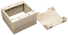 Wiremold - 4-3/4 Inch Long x 4-7/8 Inch Wide x 1-3/4 Inch High, Rectangular Raceway Box - Ivory, For Use with Wiremold 2300 Series Raceways - A1 Tooling