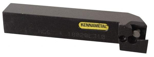 Kennametal - 1.180...93DEG, Right Hand Cut, 3° Lead Angle, 63/64" Shank Height x 25mm Shank Width, Positive Rake Indexable Turning Toolholder - 150mm OAL, D2FIX15..R.. Insert Compatibility, Series Fix-Perfect - A1 Tooling