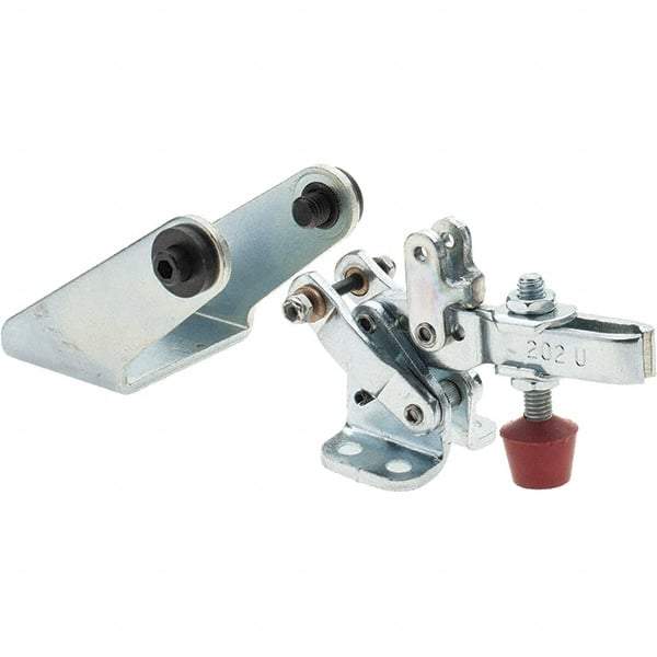 De-Sta-Co - 200 Lb Inner Hold Capacity, Horiz Mount, Air Power Hold-Down Toggle Clamp - 1/8 NPT Port, 34 Max psi, 102° Bar Opening, 26.92mm Height Under Bar - A1 Tooling