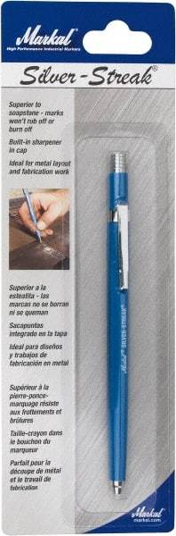 Markal - Metallic Silver Graphite Petroleum Base Marker - Fine Tip - A1 Tooling