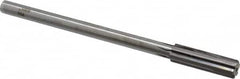 Made in USA - 0.58" Carbide-Tipped 6 Flute Chucking Reamer - Straight Flute, 7/16" Straight Shank, 2" Flute Length, 8" OAL - A1 Tooling