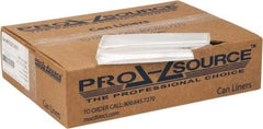 PRO-SOURCE - 0.2 mil Thick, Household/Office Trash Bags - 24" Wide x 23" High, Clear - A1 Tooling