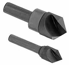 Hertel - 5/16" Head Diam, 1/4" Shank Diam, 1 Flute 120° High Speed Steel Countersink - A1 Tooling