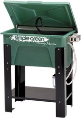 Simple Green - Free Standing Water-Based Parts Washer - 30 Gal Max Operating Capacity, Plastic Tank, 39" High x 35" Long x 24" Wide, 110 Input Volts - A1 Tooling