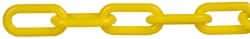 PRO-SAFE - 100' Long x 1-1/2" Wide Plastic Chain - Yellow - A1 Tooling