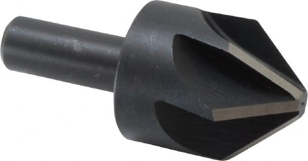 Keo - 1-1/4" Head Diam, 1/2" Shank Diam, 6 Flute 82° High Speed Steel Countersink - A1 Tooling