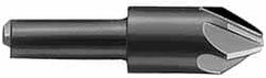 Hertel - 7/8" Head Diam, 1/2" Shank Diam, 6 Flute 100° High Speed Steel Countersink - A1 Tooling