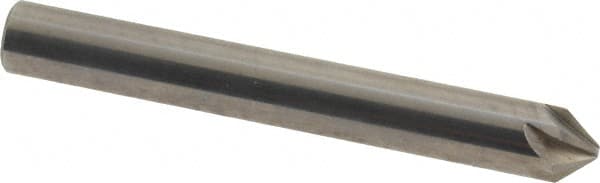 Made in USA - 1/4" Head Diam, 1/4" Shank Diam, 6 Flute 82° Solid Carbide Countersink - A1 Tooling