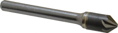 Made in USA - 3/8" Head Diam, 1/4" Shank Diam, 6 Flute 82° Solid Carbide Countersink - A1 Tooling